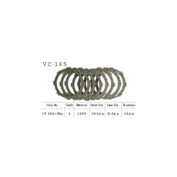 Kit Clutch friction Discs (VC165) - Kyoto